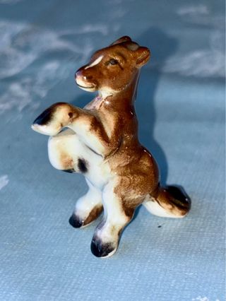 Familia Caballos Porcelana Japonesa Vintage