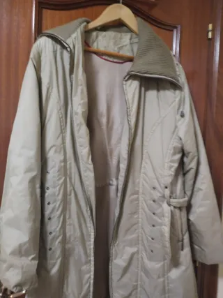 Parka beige mujer