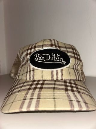 Berretto Von Dutch a quadri unisex