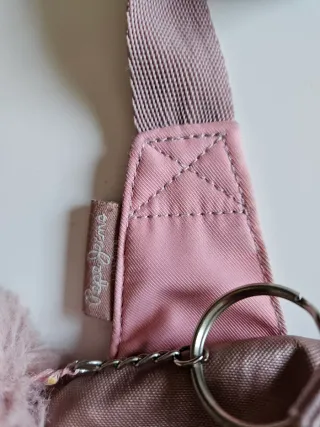 Riñonera Pepe Jeans rosa con pompón