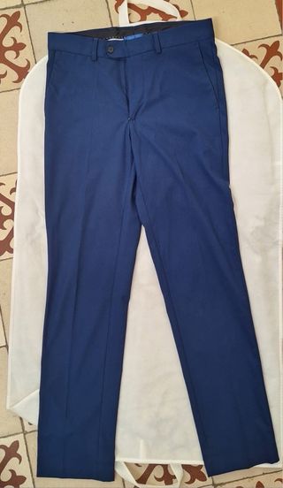 Traje azul marino Mango
