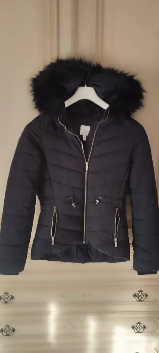 Piumino H&M nero con cappuccio