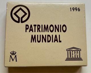 Moneda PLATA 2000 Pts 1996 MÉRIDA Estuche + Certif