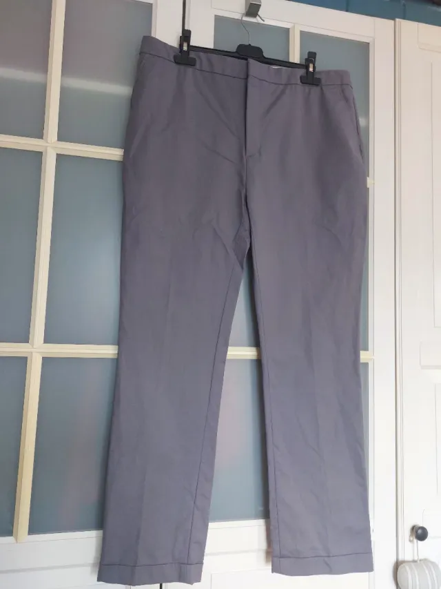 ZARA Pantalón mujer gris