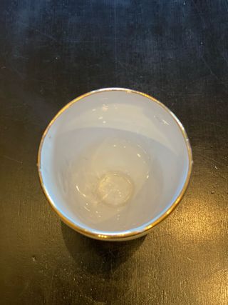 Conjunto 2 taças de ovo em porcelana – motivo cão