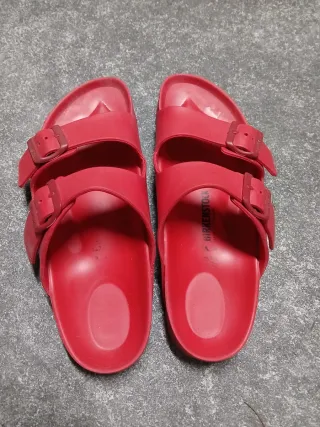 Sandalias Birkenstock Rojas Mujer
