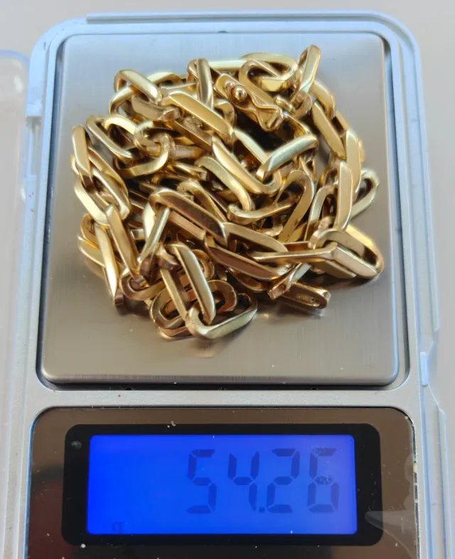 Cadena forzada oro 18k