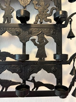 Candelabro de pared hierro forjado