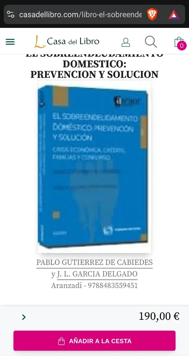 El sobreendeudamiento doméstico: Prevención y s...