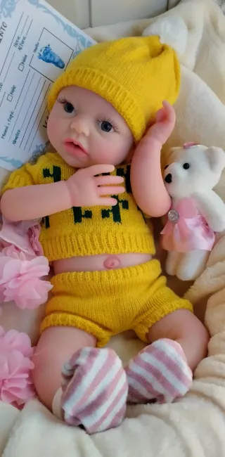 Bebé Reborn Silicona Completa 39cm