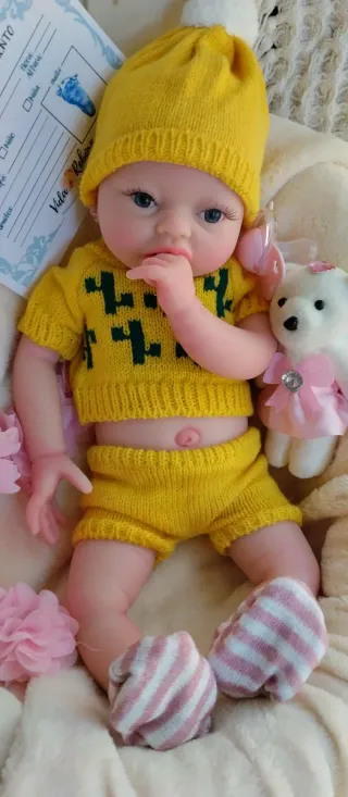 Bebé Reborn Silicona Completa 39cm