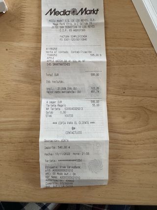 Apple Watch Serie 8 41mm GPS + Celular