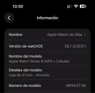 Apple Watch Serie 8 41mm GPS + Celular