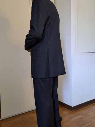 Completo uomo classico tg.52 pura lana vergine