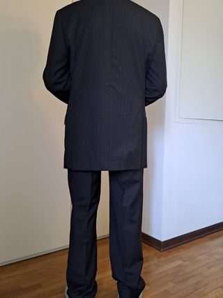 Completo uomo classico tg.52 pura lana vergine