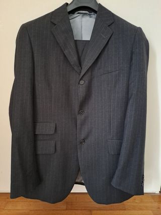 Completo uomo classico tg.52 pura lana vergine