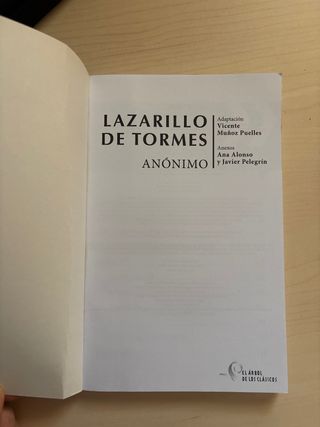 El Lazarillo de Tormes
