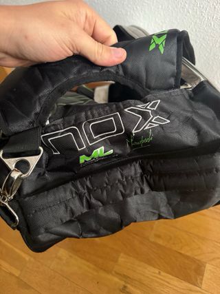 Mochila Palas Padel NOX Negra y Plateadas