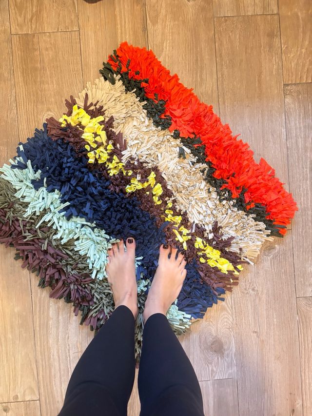 Alfombra trapillo multicolor