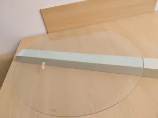 Tapa de mesa de cristal 6mm de grosor 95cm diámetr