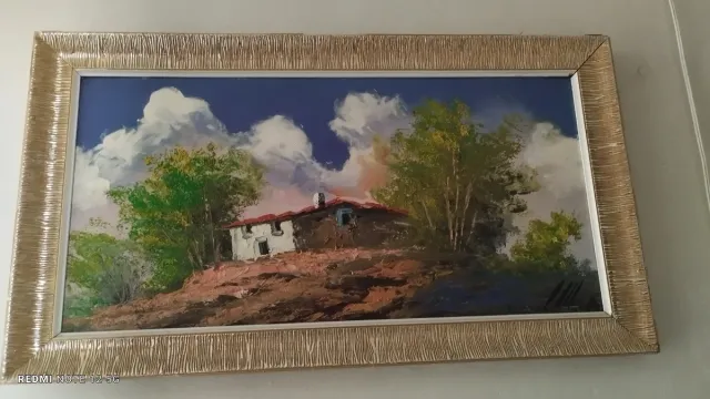 Cuadro paisaje casa rural