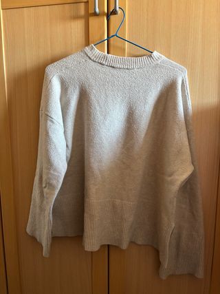Jersey beige de punto