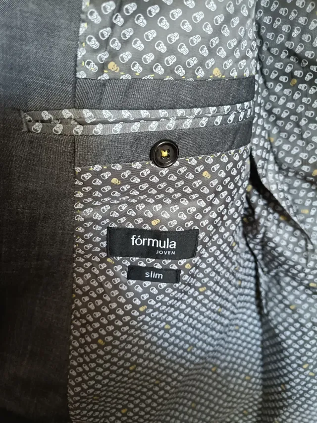 Chaqueta de traje gris