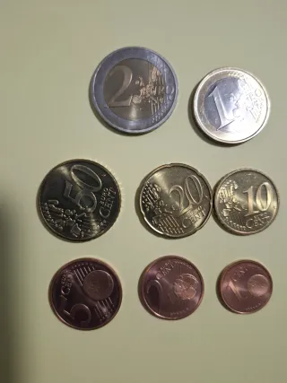 Alemania 2002: 2 € , 1€, Cent: 50, 20, 10, 5, 2 y1