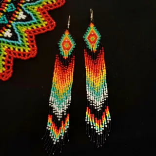 Conjunto Artesanía Collar, Pendientes y Pulsera