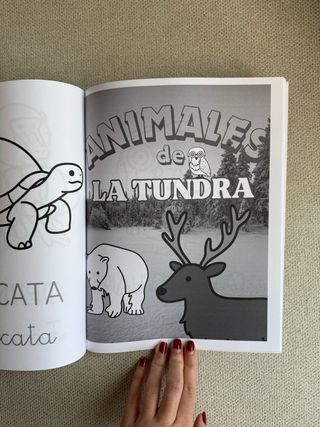 Escribe y colorea: Animales del mundo