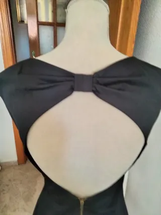 Vestido fiesta espalda descubierta lazo