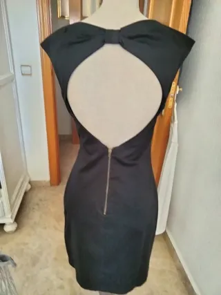 Vestido fiesta espalda descubierta lazo