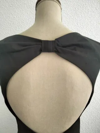 Vestido fiesta espalda descubierta lazo