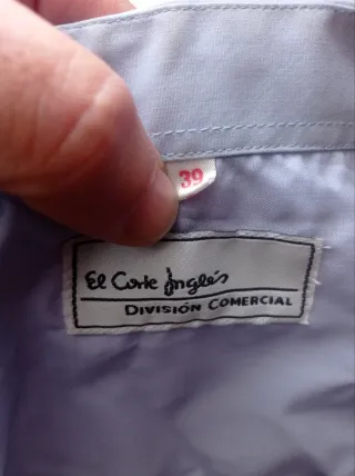 2 Camisas El Corte Inglés Azul Talla 39