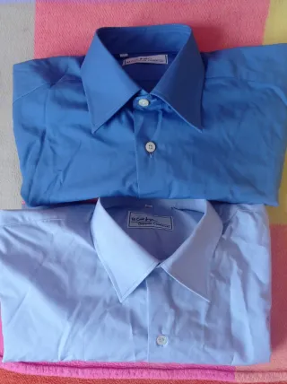 2 Camisas El Corte Inglés Azul Talla 39