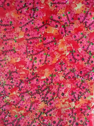 Arte original abstracto rosa