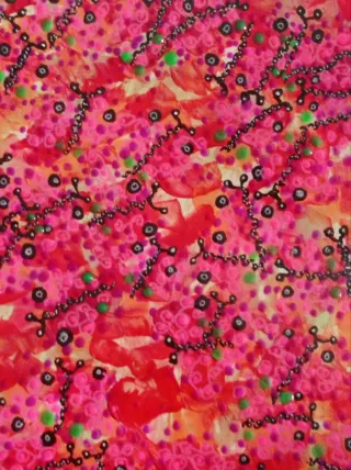 Arte original abstracto rosa