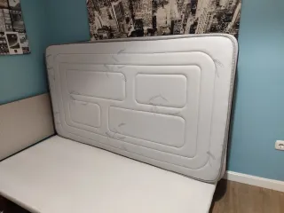 Base tapizada y colchón Aspol 105