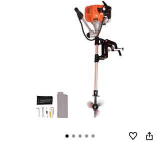 Barca hinchable camuflaje con motor y chalecos