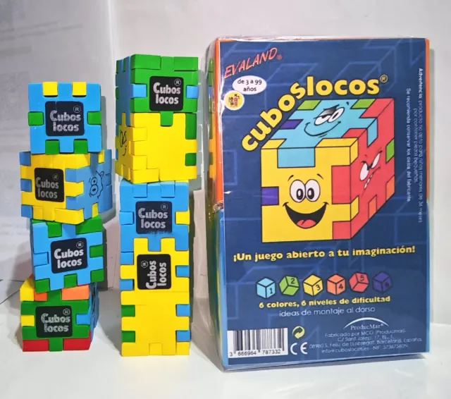 12 Cubos Locos. Pack cumpleaños. 2 de cada nivel.