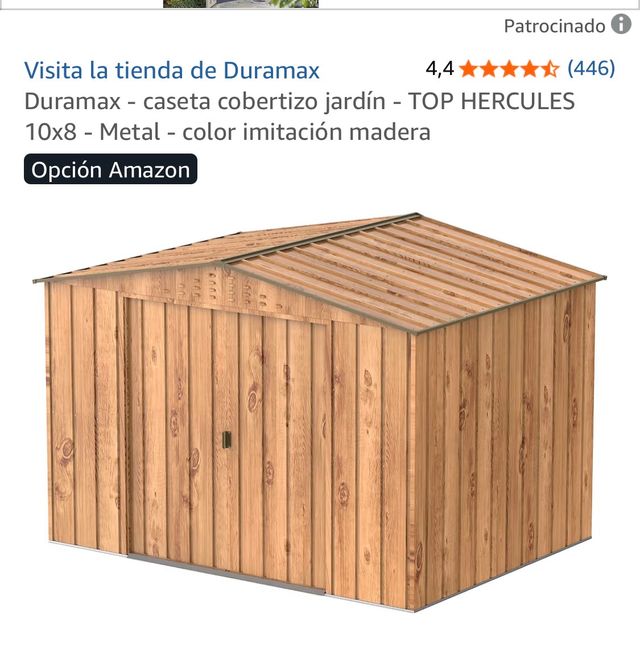 Caseta Jardín Duramax TOP HERCULES 10x8