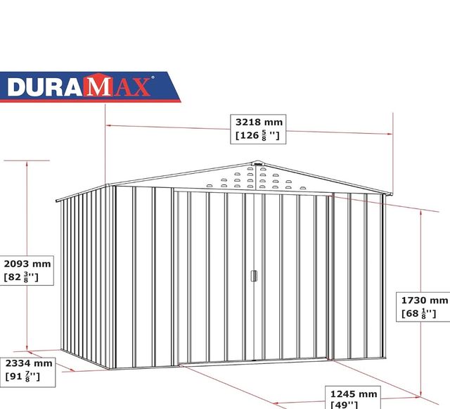 Caseta Jardín Duramax TOP HERCULES 10x8