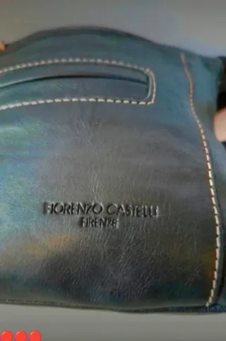 Borsa Fiorenzo Castelli Vera Pelle Nera
