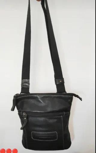 Borsa Fiorenzo Castelli Vera Pelle Nera