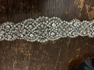 Cintura strass e raso nero