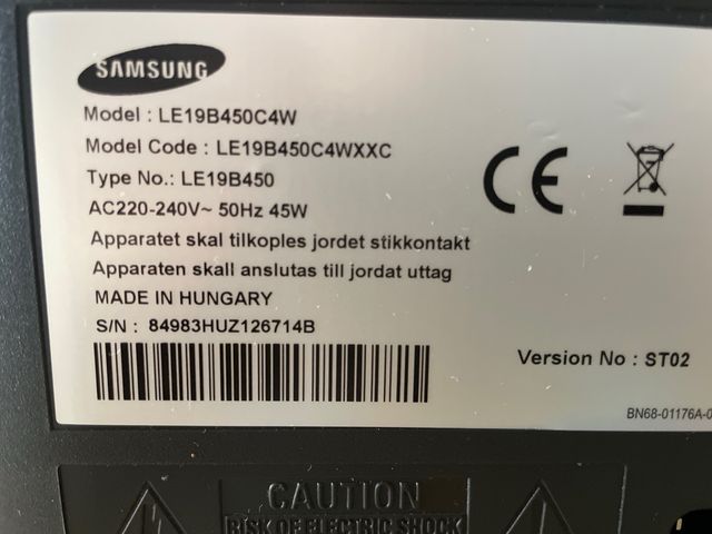 Televisor Samsung Nero e Dorato