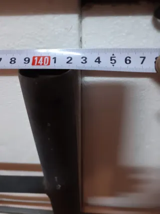 Cabecero de forja negro y gris.