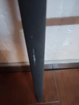 Cabecero de forja negro y gris.