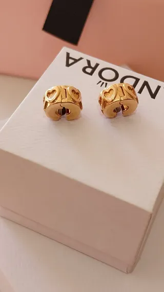 Lote 2 charm clip Pandora Corazones.