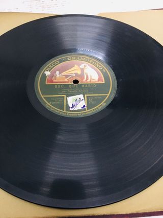 Disco pizarra 78rpm 10” cupletista Paquita Alfonso